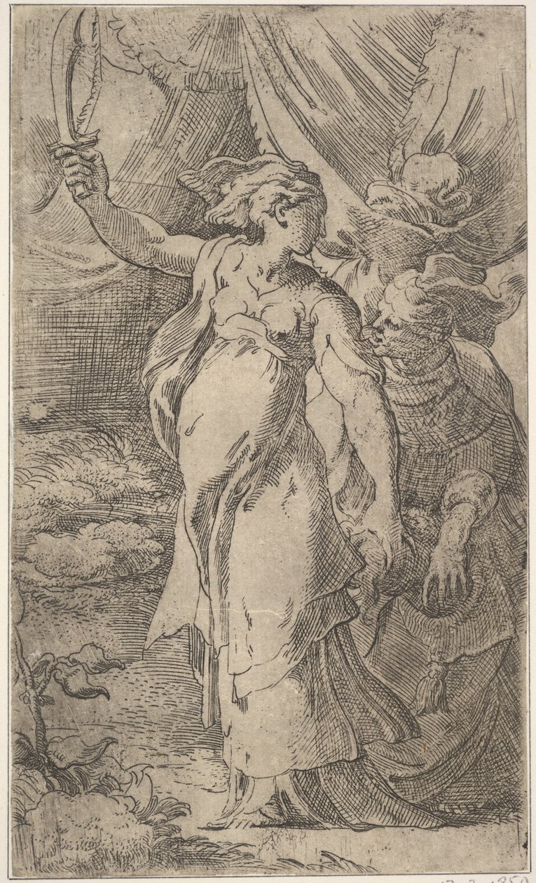 Judith, tidigt 1500-tal. av Parmigianino