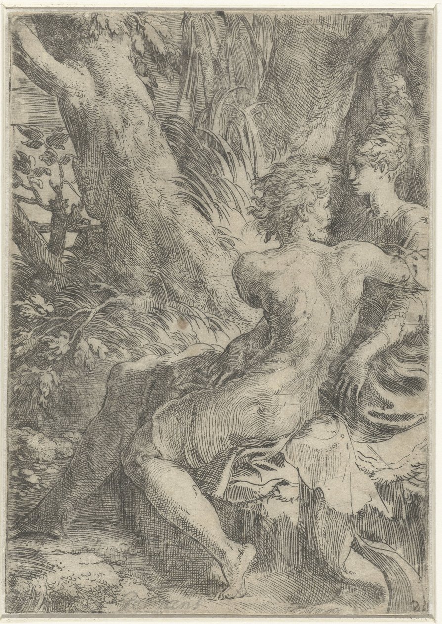 Kärlekspar av Parmigianino