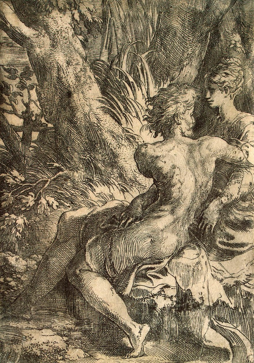 Älskare, c1527. av Parmigianino