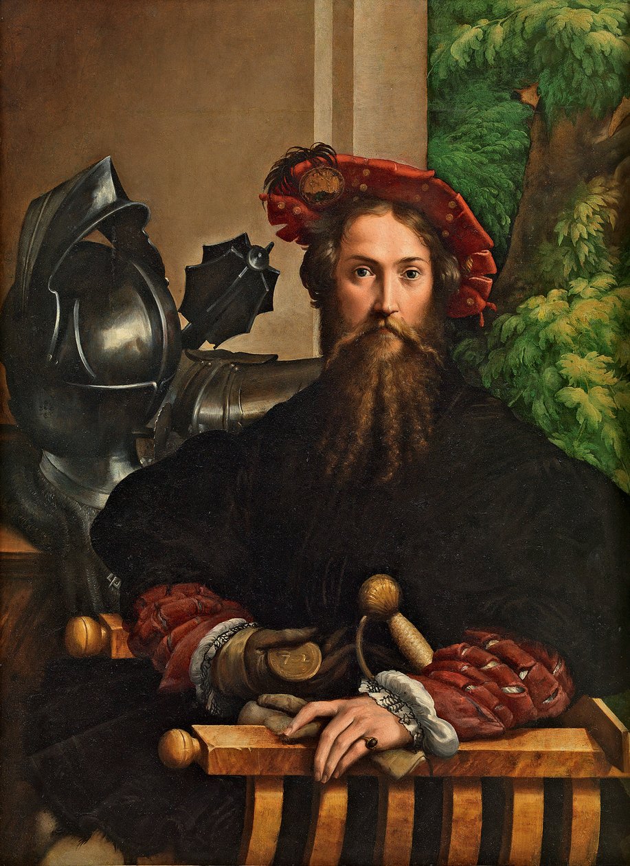 Porträtt av Galeazzo Sanvitale, 1524. av Parmigianino