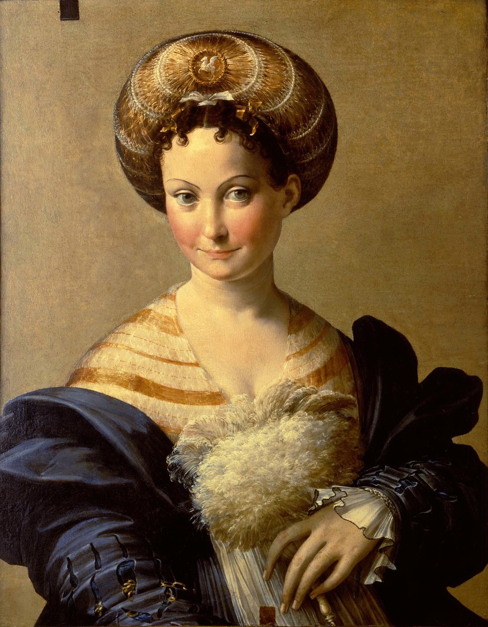 Porträtt av en ung kvinna, turkisk slav, ca 1532 av Parmigianino