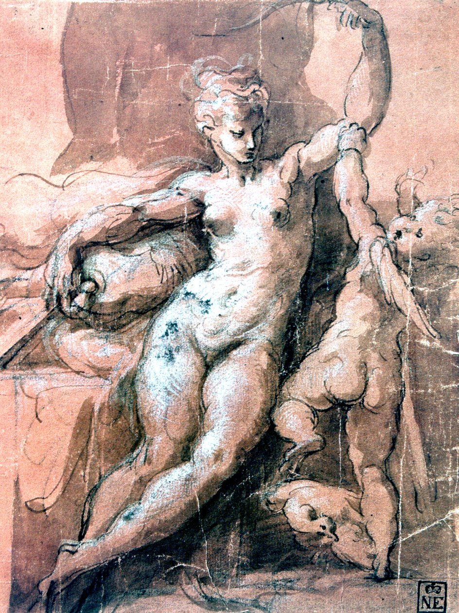 Venus och barn, c1513-1540 av Parmigianino