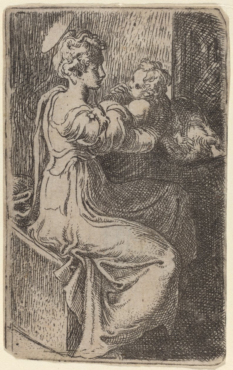 Jungfru och barn av Parmigianino