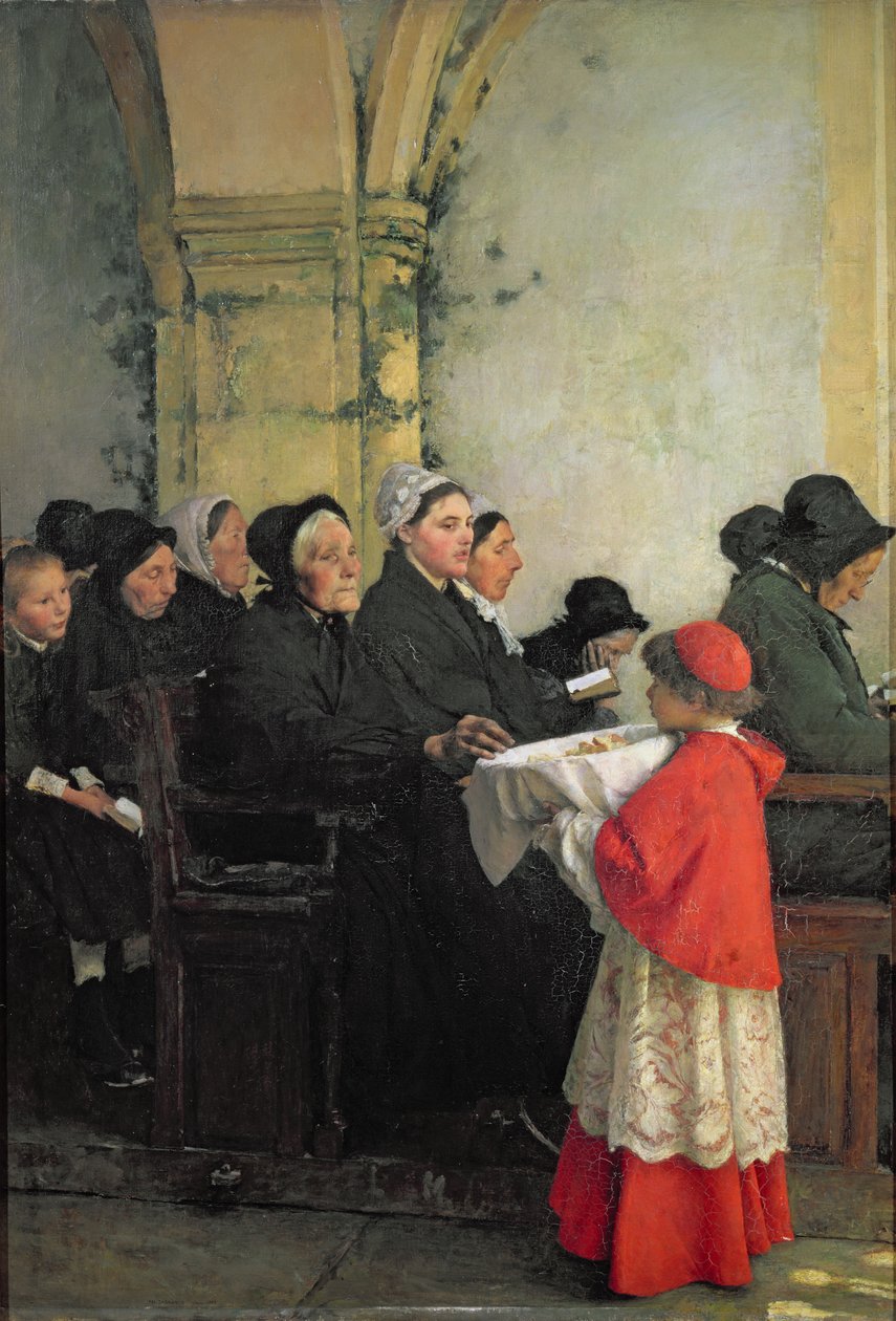 Det vigda brödet, 1885 av Pascal Adolphe Jean Dagnan Bouveret