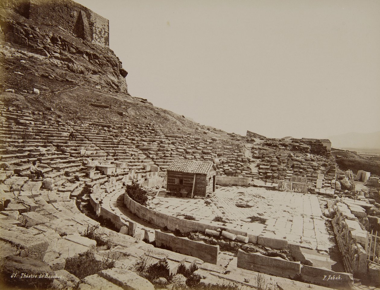 The Ancient Theatre of Dionysus av J. Pascal Sebah
