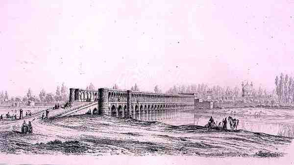 Allah Verdi Khan Bridge, i Isfahan, från 