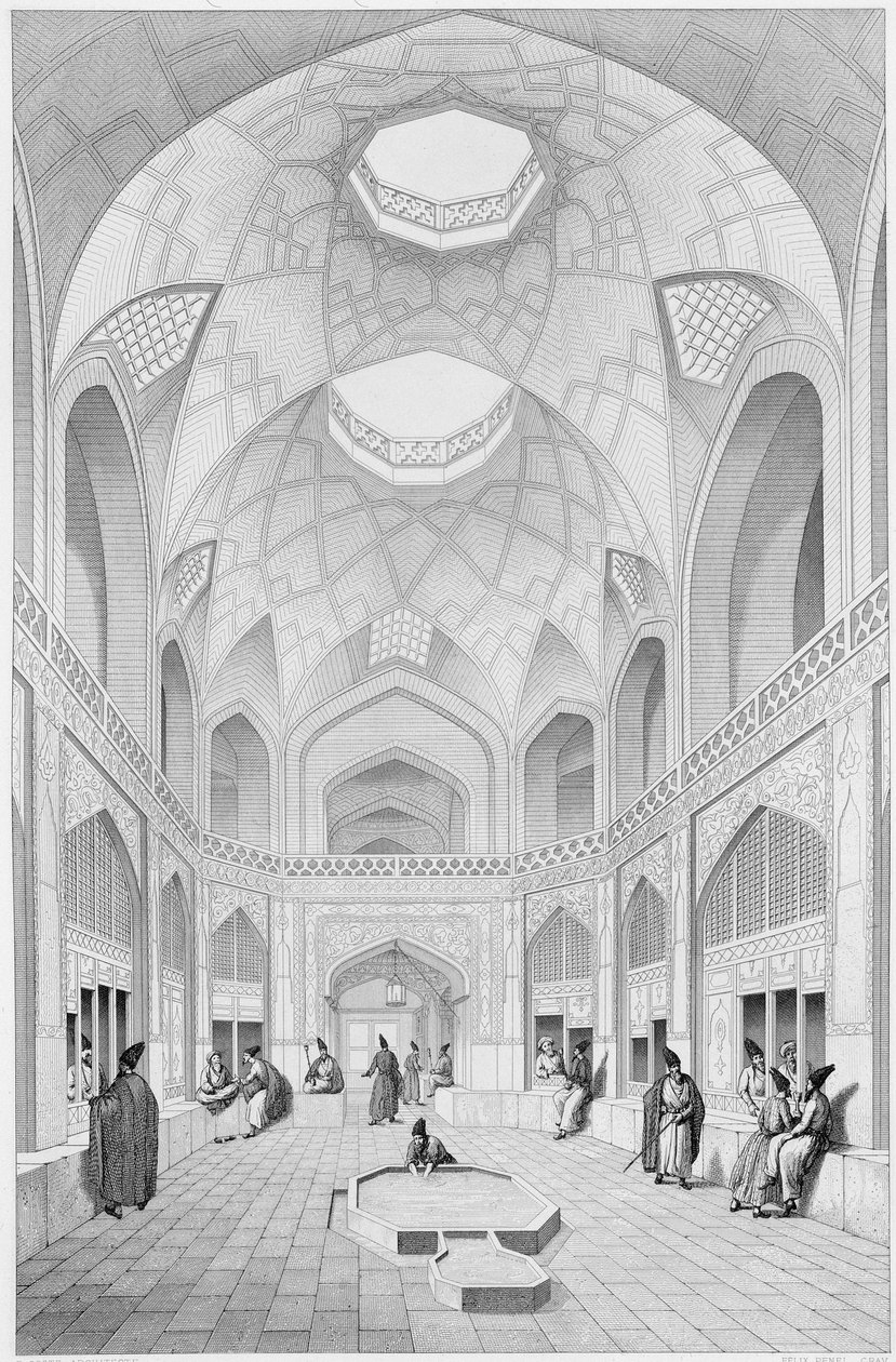 Adji Seid Hussein Bazaar, i Kashan, från 