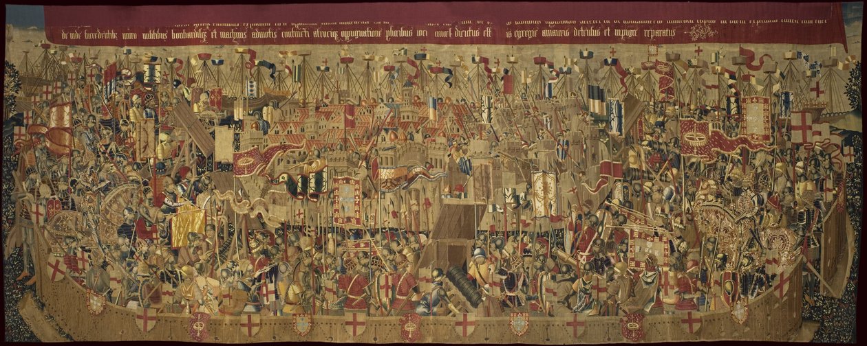 Pastrana-gobelängerna, tillverkning i Tournai, troligen från Passchier Greniers verkstad, ca 1471 - 1475 (gobeläng) av Pasquier (workshop of) Grenier