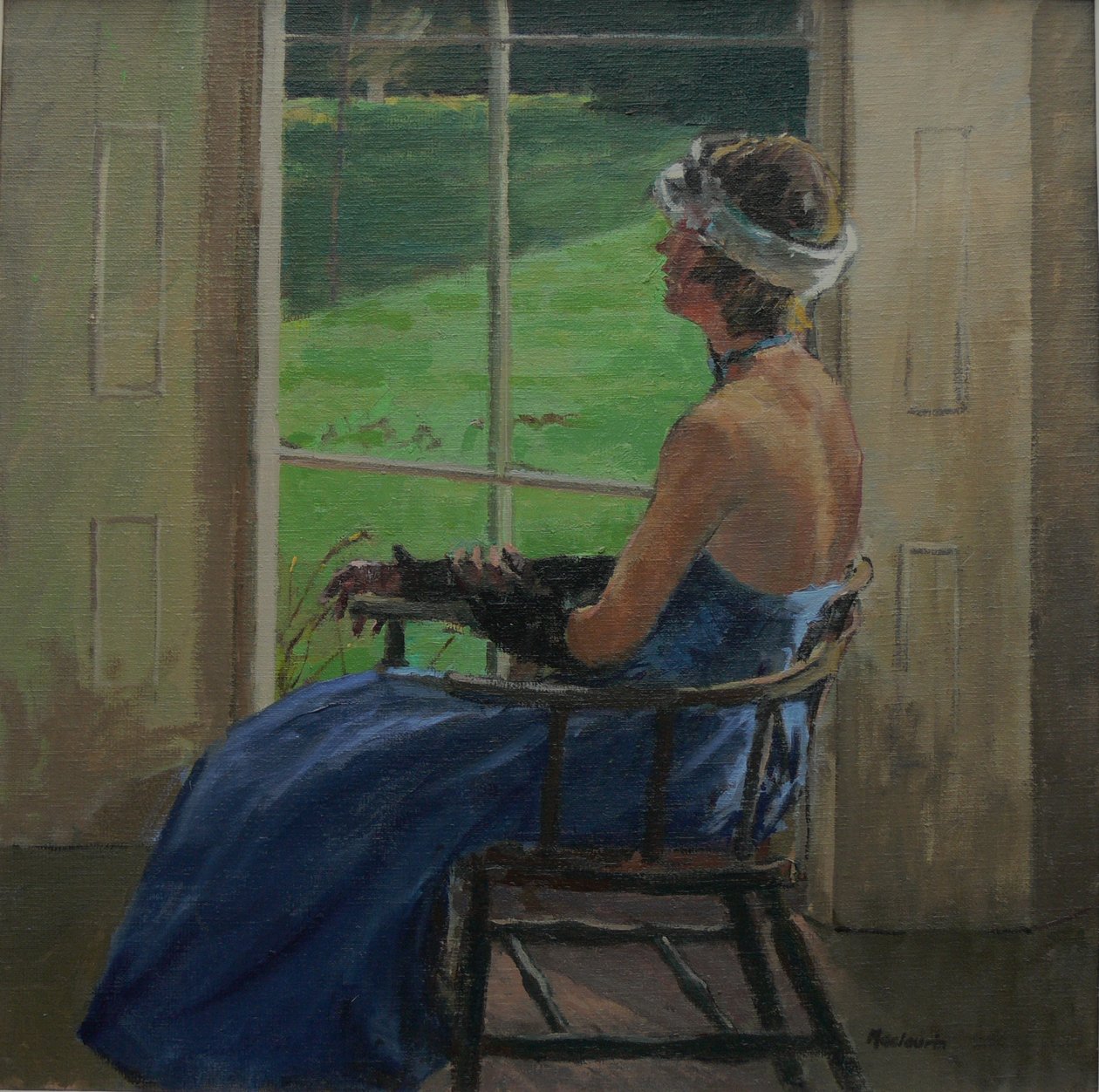 Den blå klänningen, 2009 av Pat Maclaurin