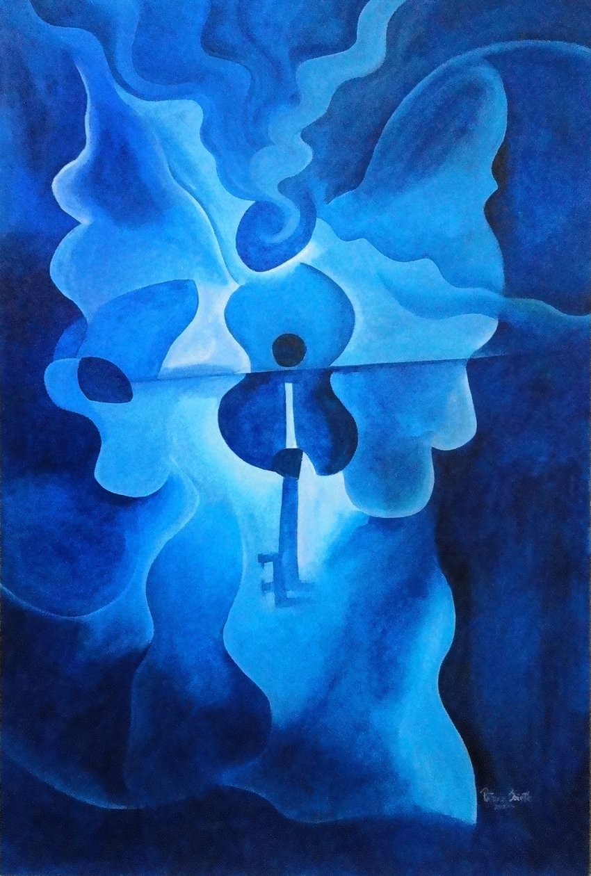 Angelic Concerto, 2010 (akryl på trä) av Patricia Brintle