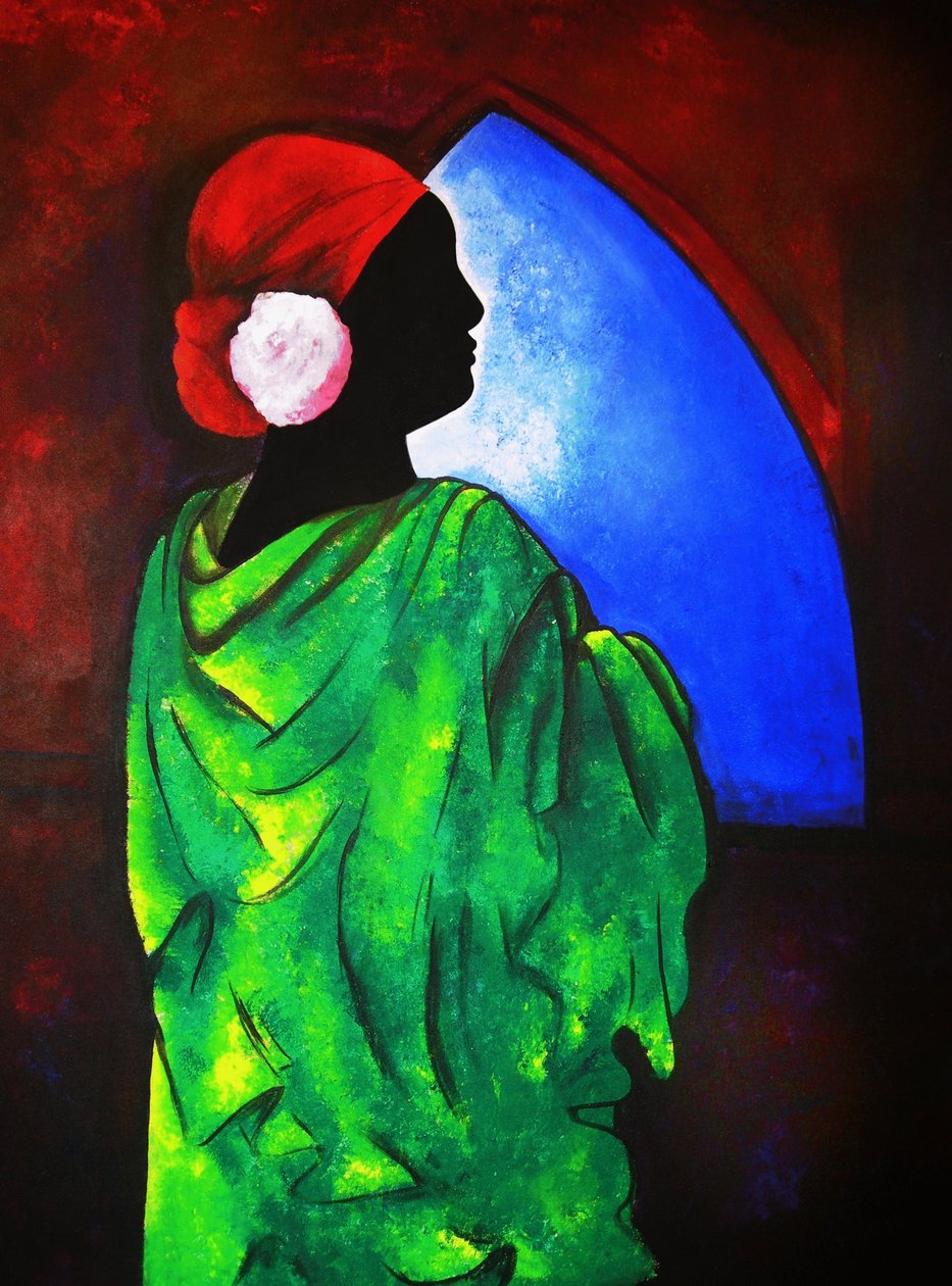 Camelia Rose, 2008 (akryl på duk) av Patricia Brintle