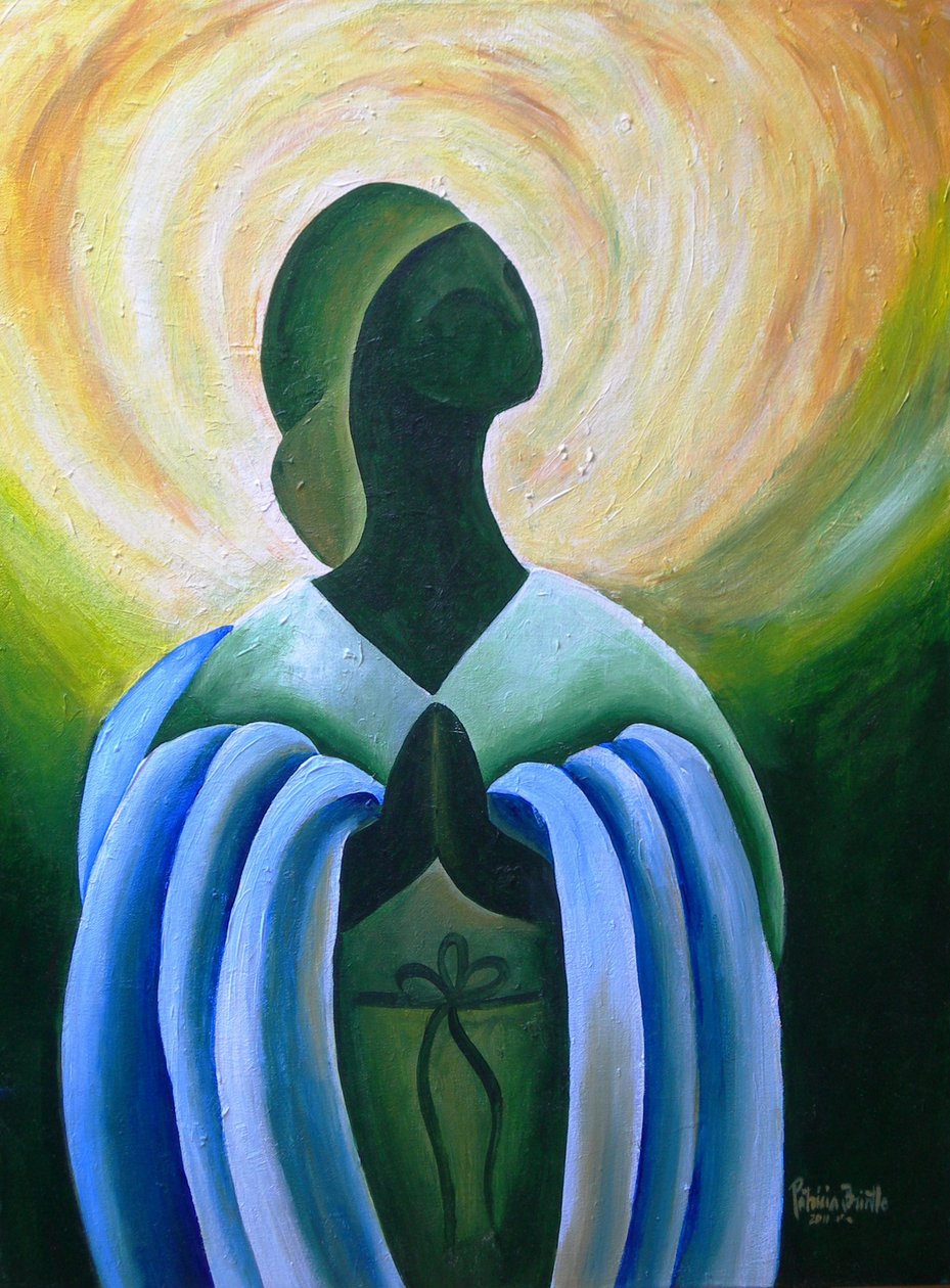 Divine Grace, 2011 (akryl på duk) av Patricia Brintle