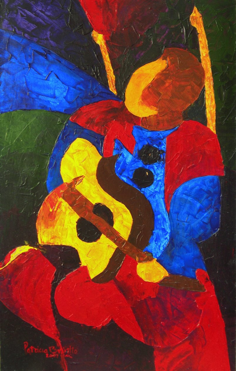 Juan, 2008 (akryl på masonit) av Patricia Brintle