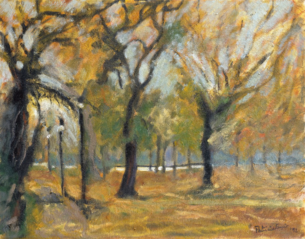 Gasljus i Hyde Park, 1992 av Patricia Espir