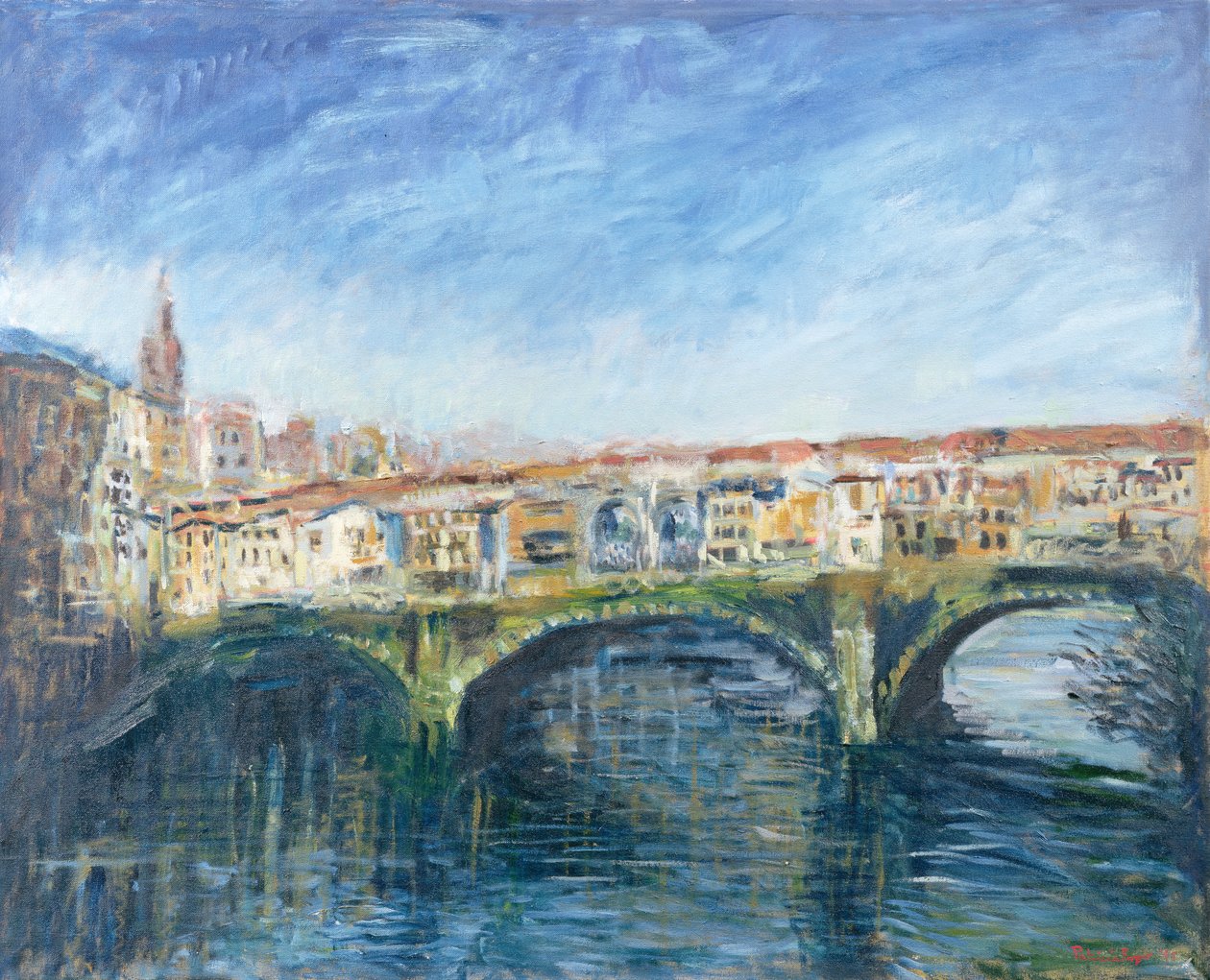 Ponte Vecchio, Florens, 1995 av Patricia Espir