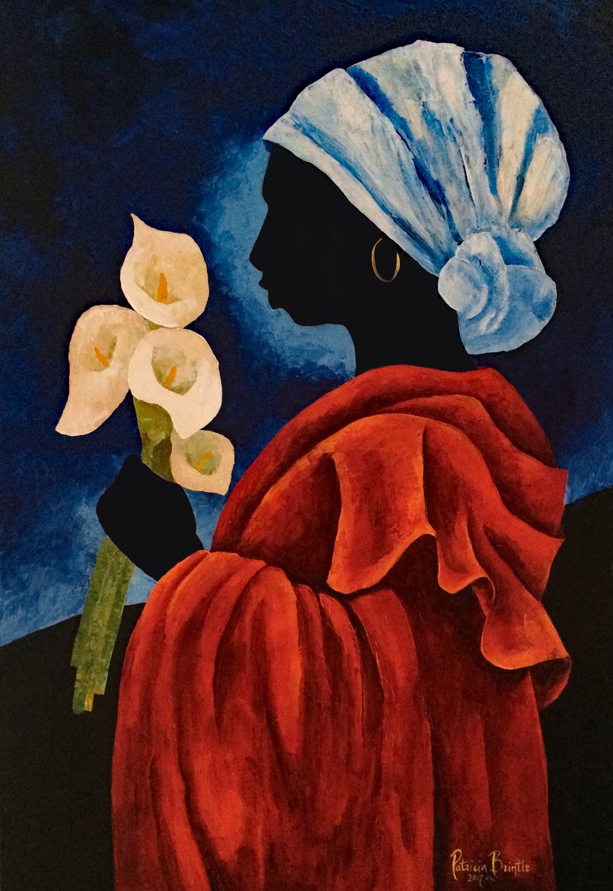 Callas four, 2017 (akryl på duk) av Patricia Brintle