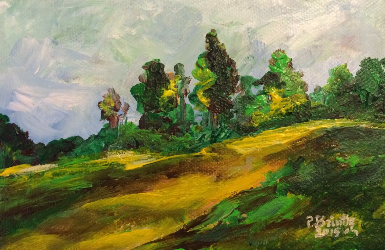 Furcy morning, 2015 (akryl på duk) av Patricia Brintle