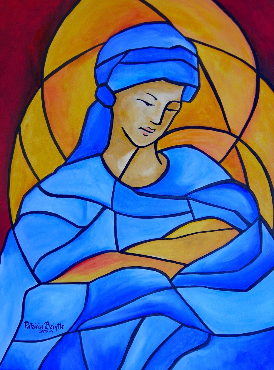 Maria full of grace, 2005 (akryl på duk) av Patricia Brintle