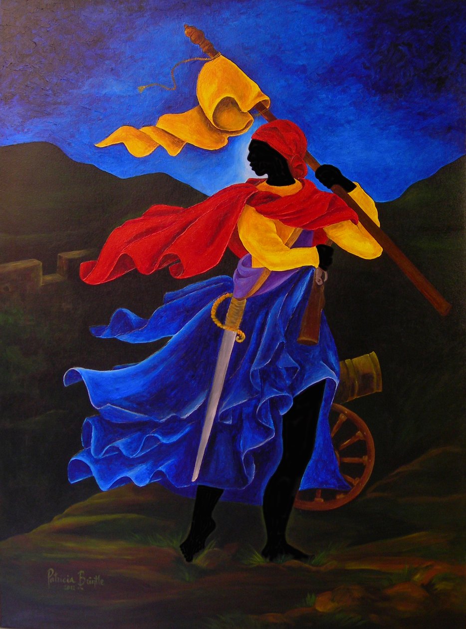 Marie Jeanne Lamartiniere, 2012 (akryl på duk) av Patricia Brintle