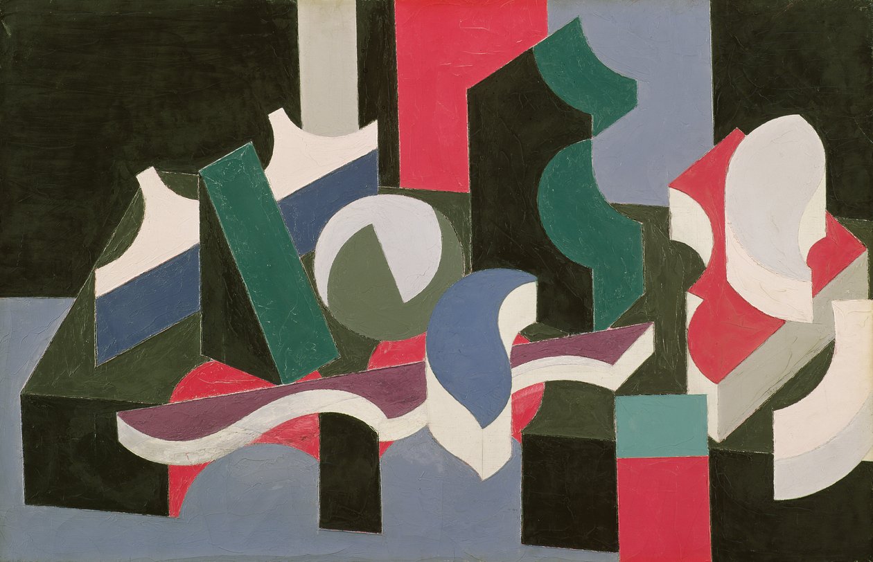 Forms, 1919-20 (olja och penna på duk) av Patrick Henry Bruce