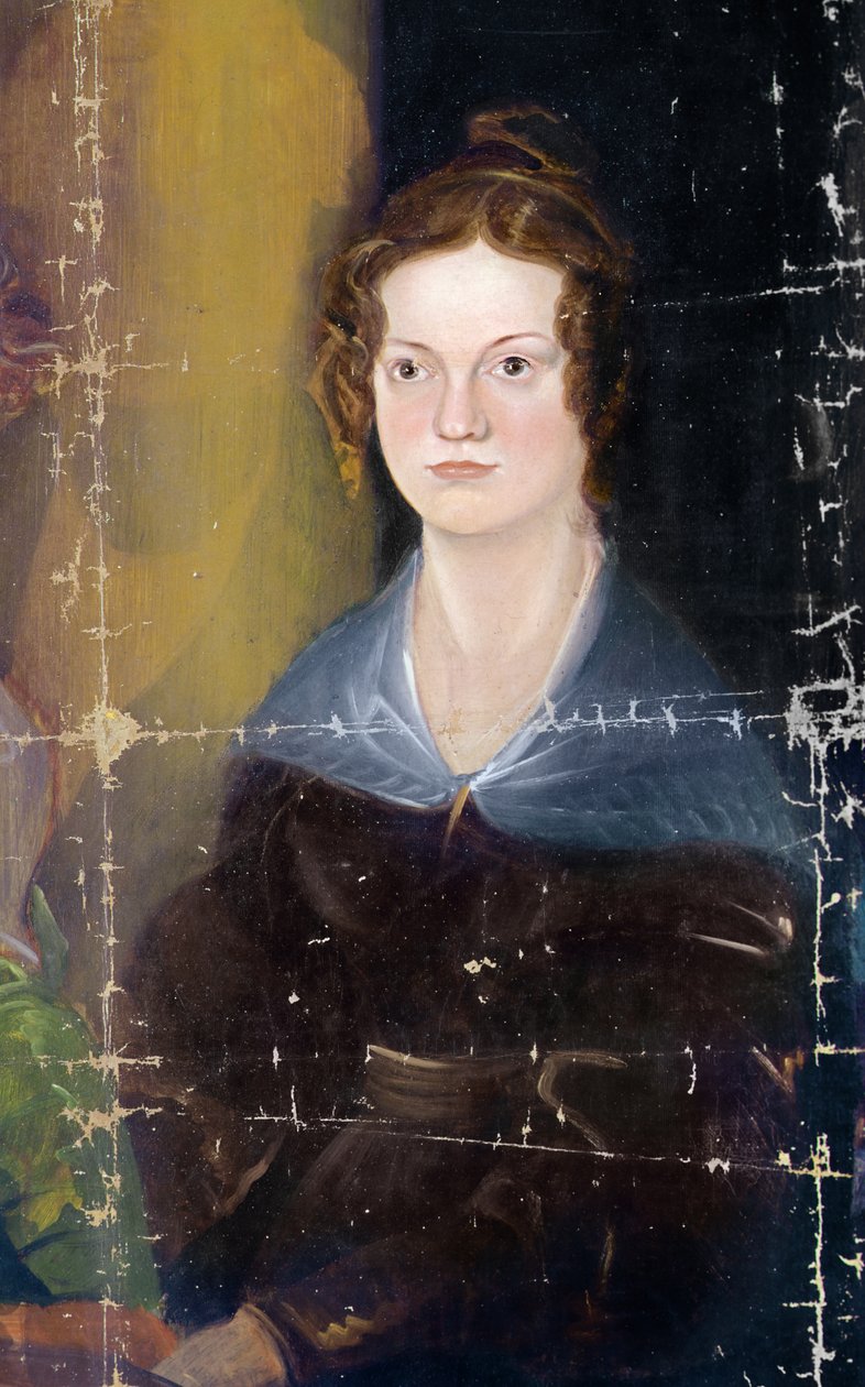 Porträtt av Bronte Sisters, detalj, ca 1834 (olja på duk) av Patrick Branwell Bronte