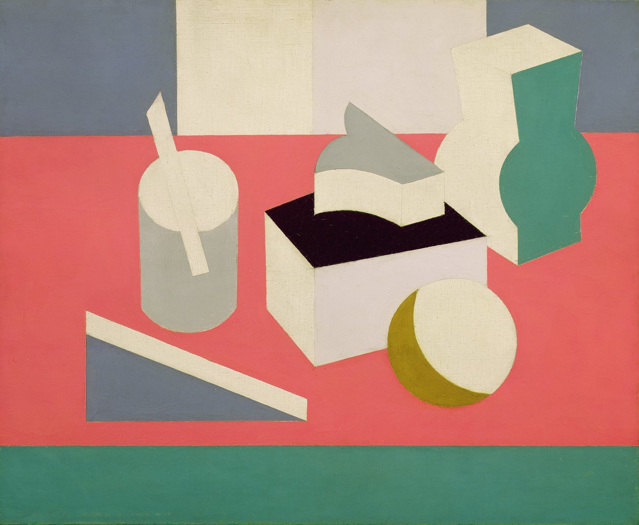 Peinture Nature Morte, 1919 (olja och penna på duk) av Patrick Henry Bruce