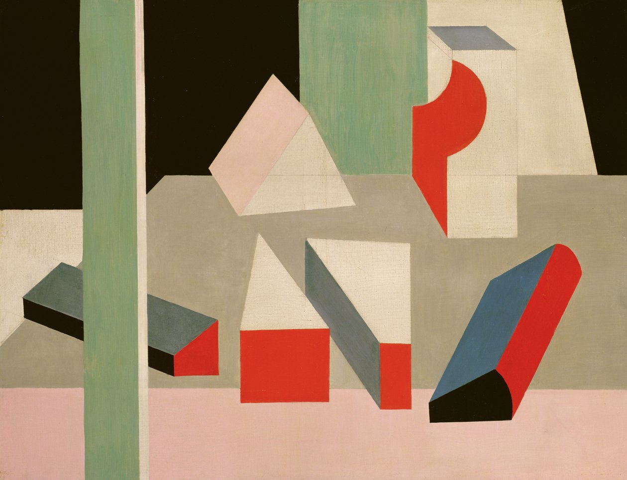 PeintureNature Morte, 1928 (olja och penna på duk) av Patrick Henry Bruce