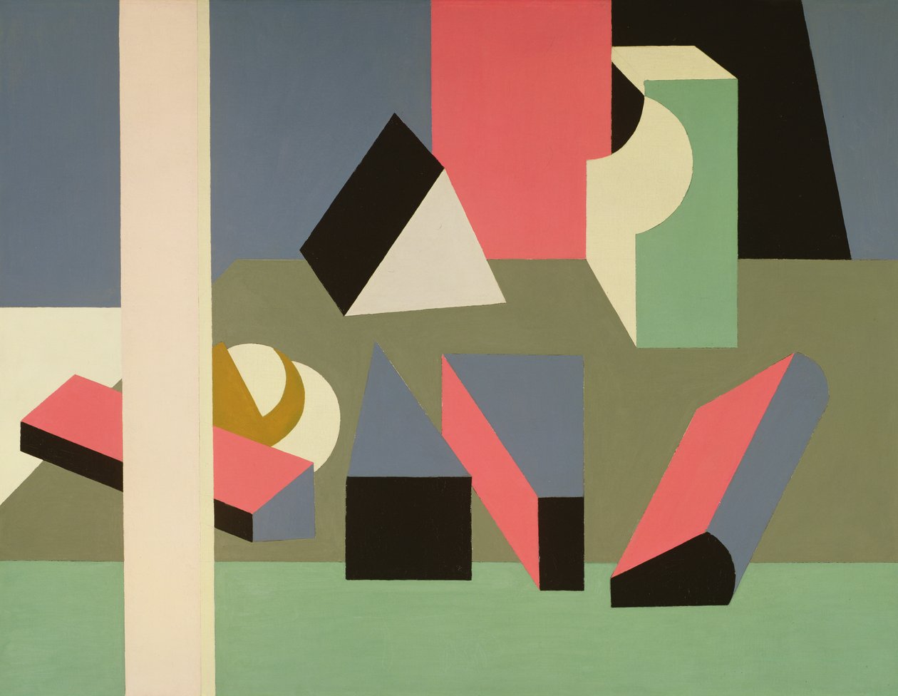 Stilleben #12, 1925-28 (olja och penna på duk) av Patrick Henry Bruce