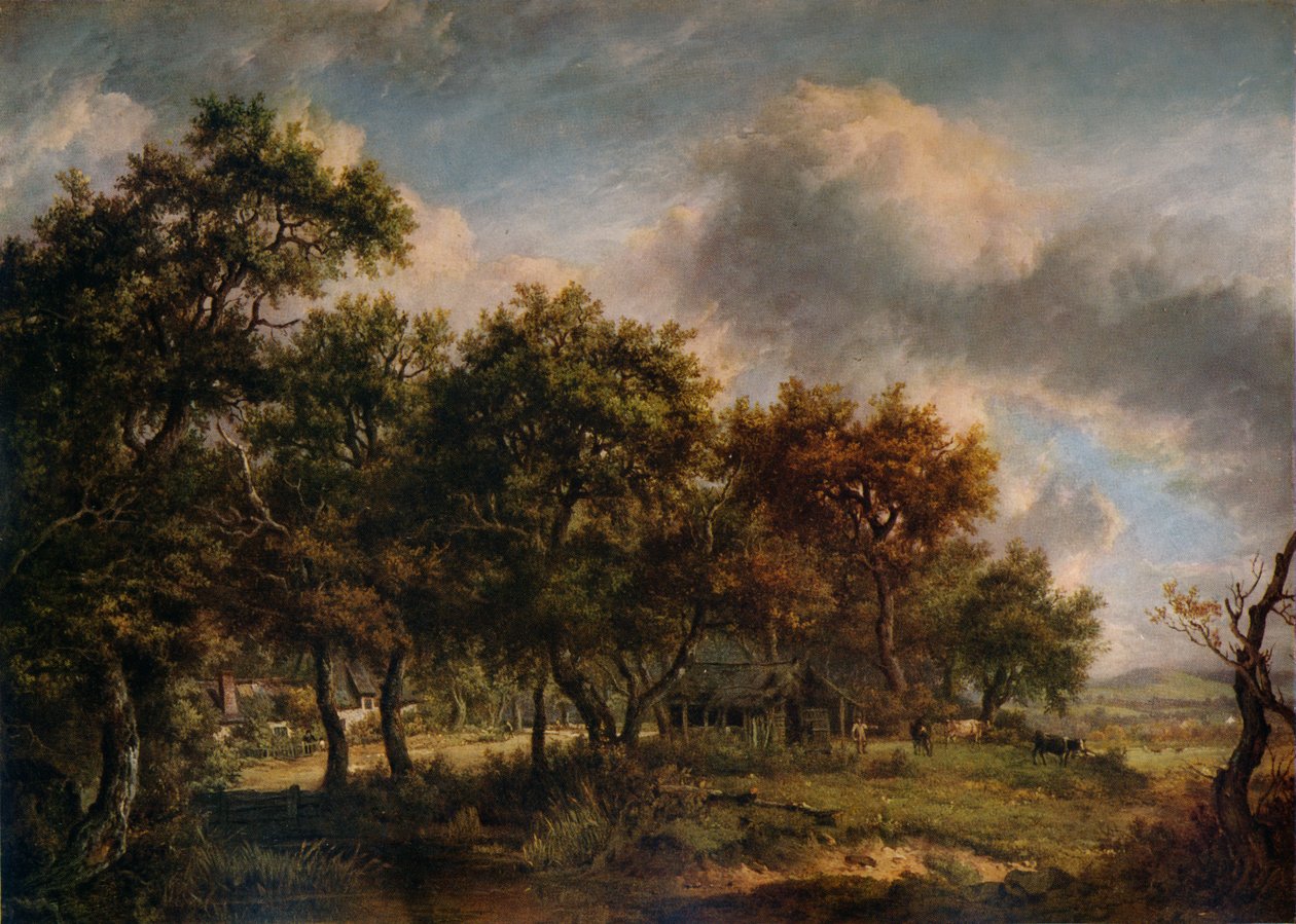 A Woodmans Cottage, 1820 av Patrick Nasmyth