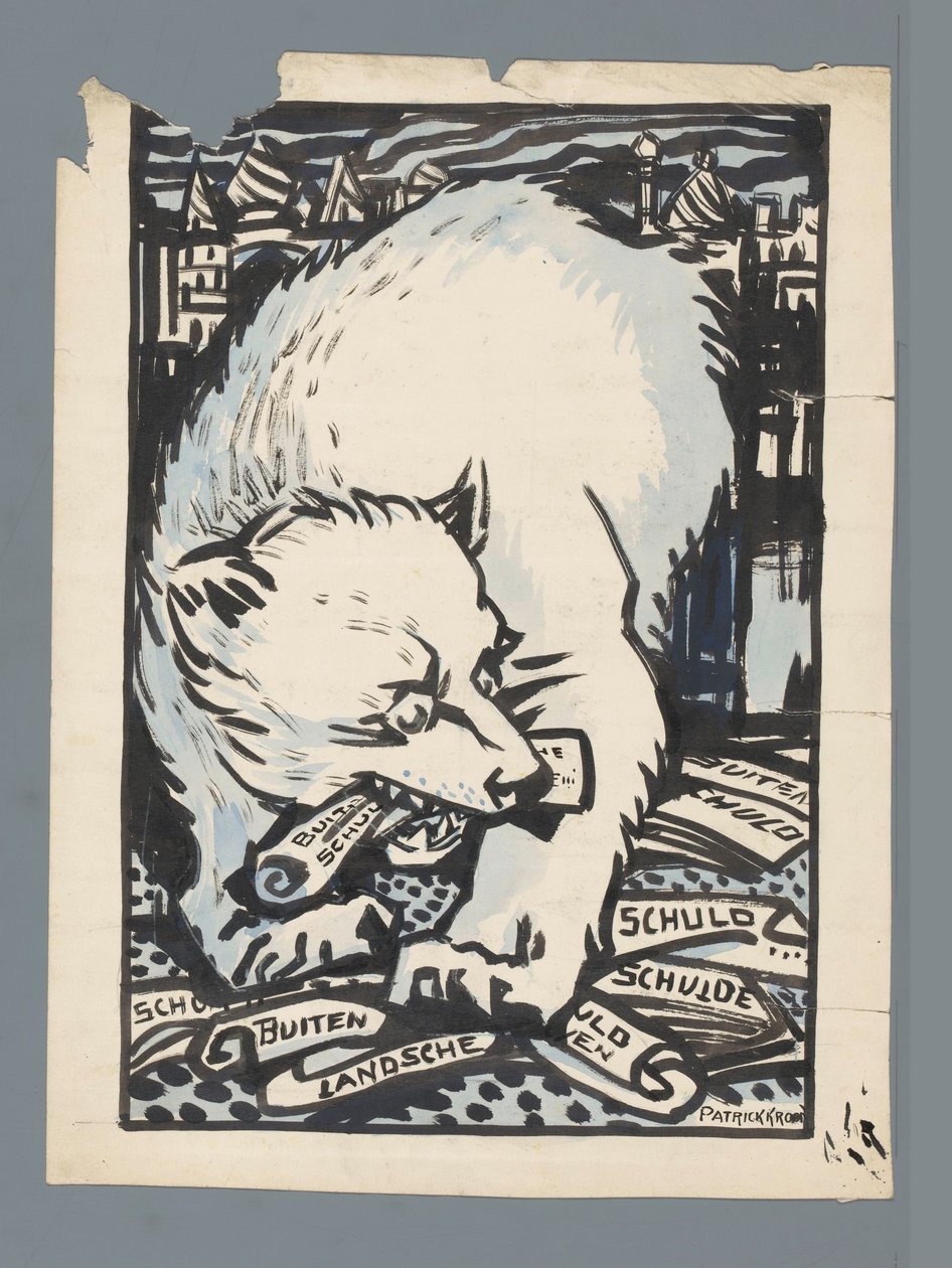 rysk öl av Patricq Kroon (signed by artist)