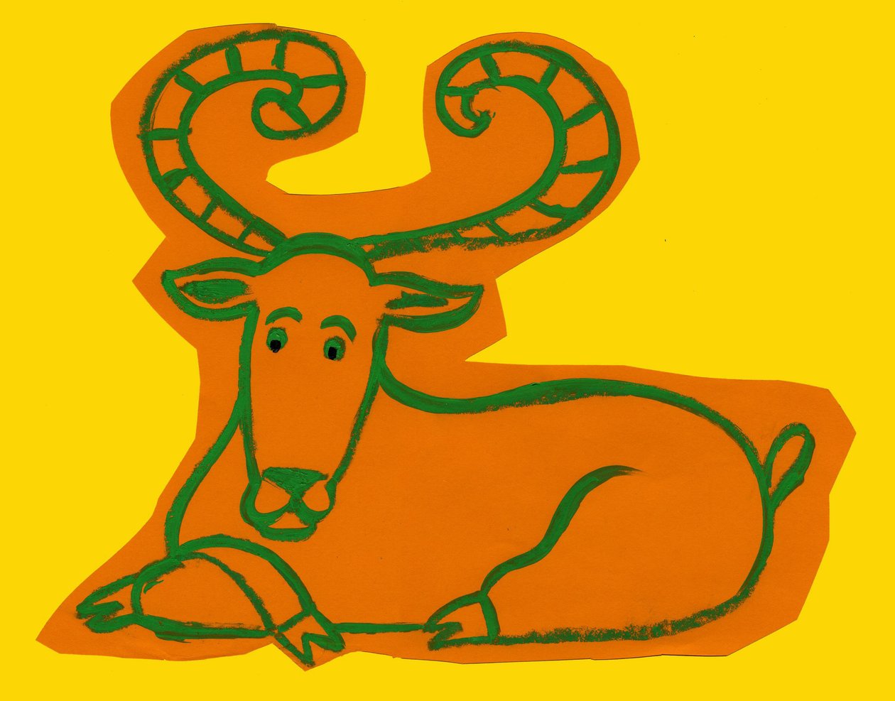 Horoskop: vädurens tecken. Illustration av P. La Porta. av Patrizia La Porta