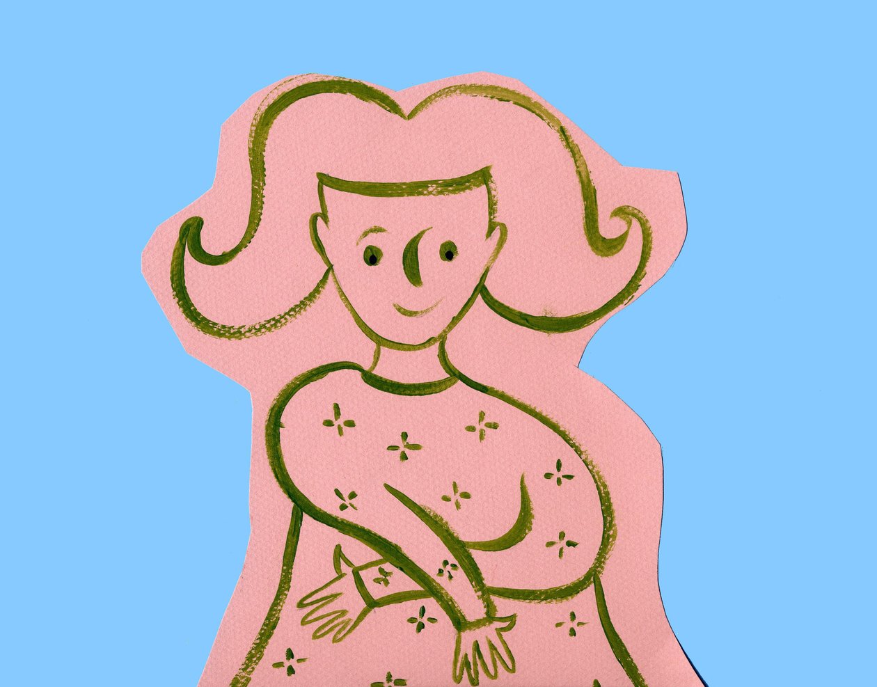 Horoskop: Jungfruns tecken. Illustration av P. La Porta. av Patrizia La Porta