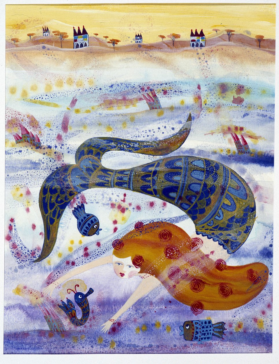 Sjöjungfru - illustration av Patrizia La Porta av Patrizia La Porta