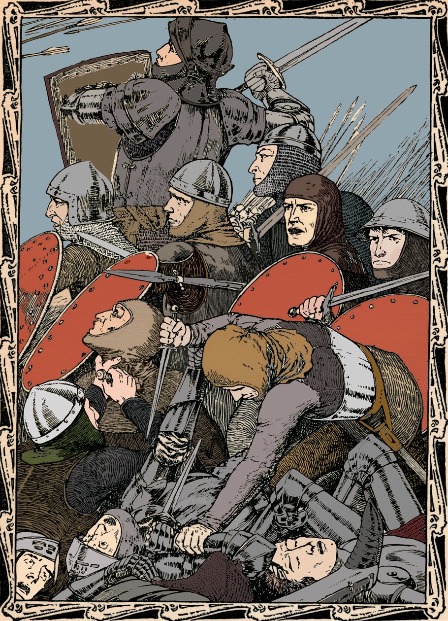 I slaget vid Agincourt, 1902 av Patten Wilson