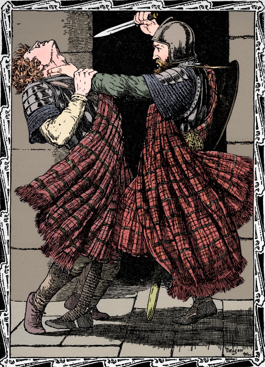 Comyn knivhögg av Bruce, 1902 av Patten Wilson