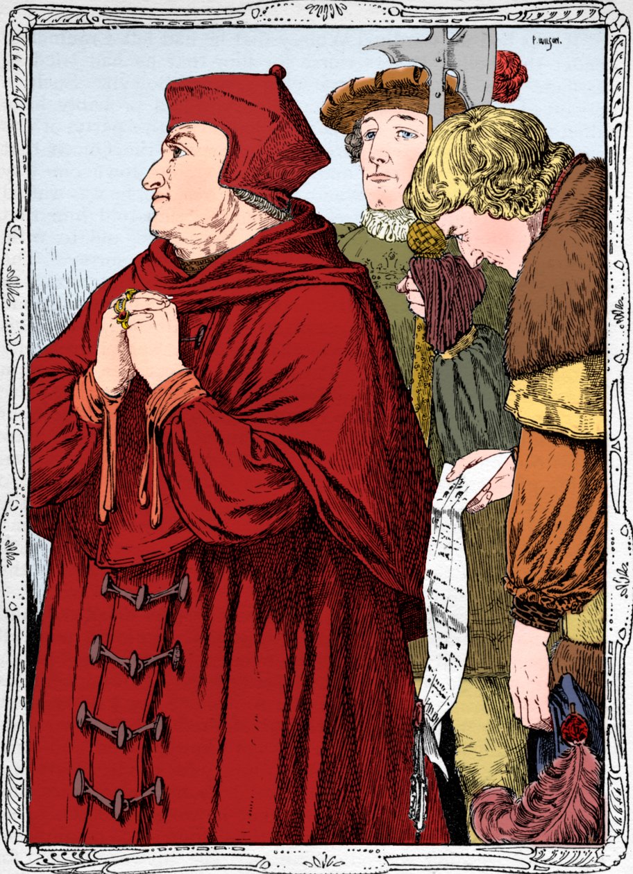 Arresteringen av kardinal Wolsey, 1902 av Patten Wilson