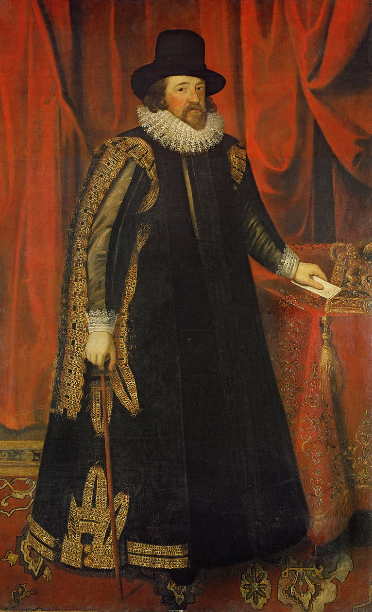 Sir Francis Bacon (1561-1626) Viscount av St. Albans av Paul van Somer