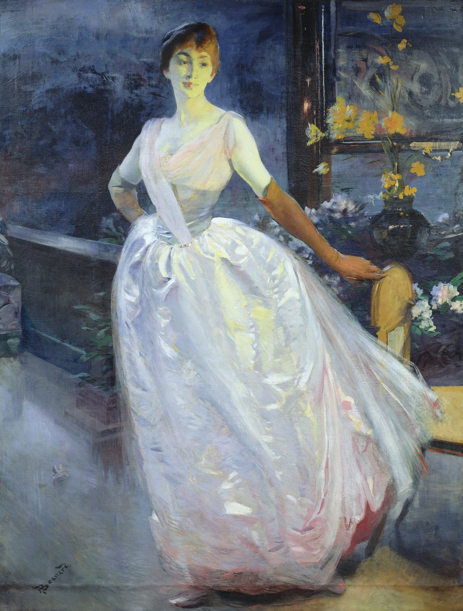 Porträtt av konstnärens fru, Madame Roger Jourdain, ca 1886 av Paul Albert Besnard