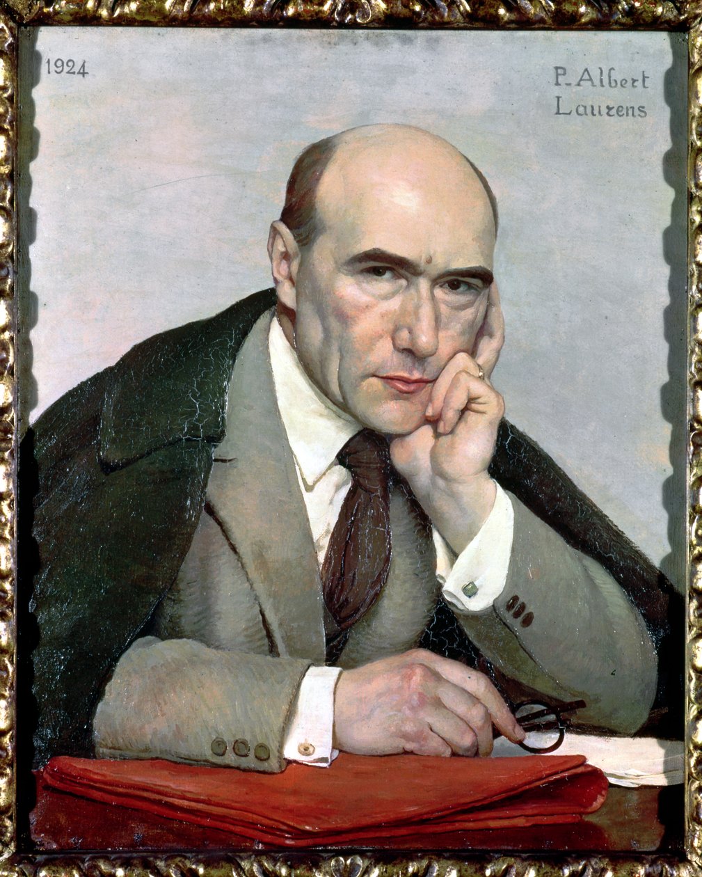 Porträtt av Andre Gide (1869-1951) 1924 av Paul Albert Laurens