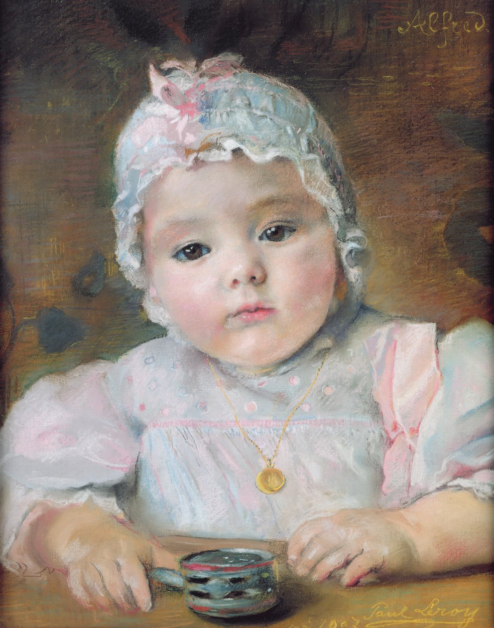 Porträtt av Alfred Leroy, 1907 (pastell på papper) av Paul Alexander Alfred Leroy