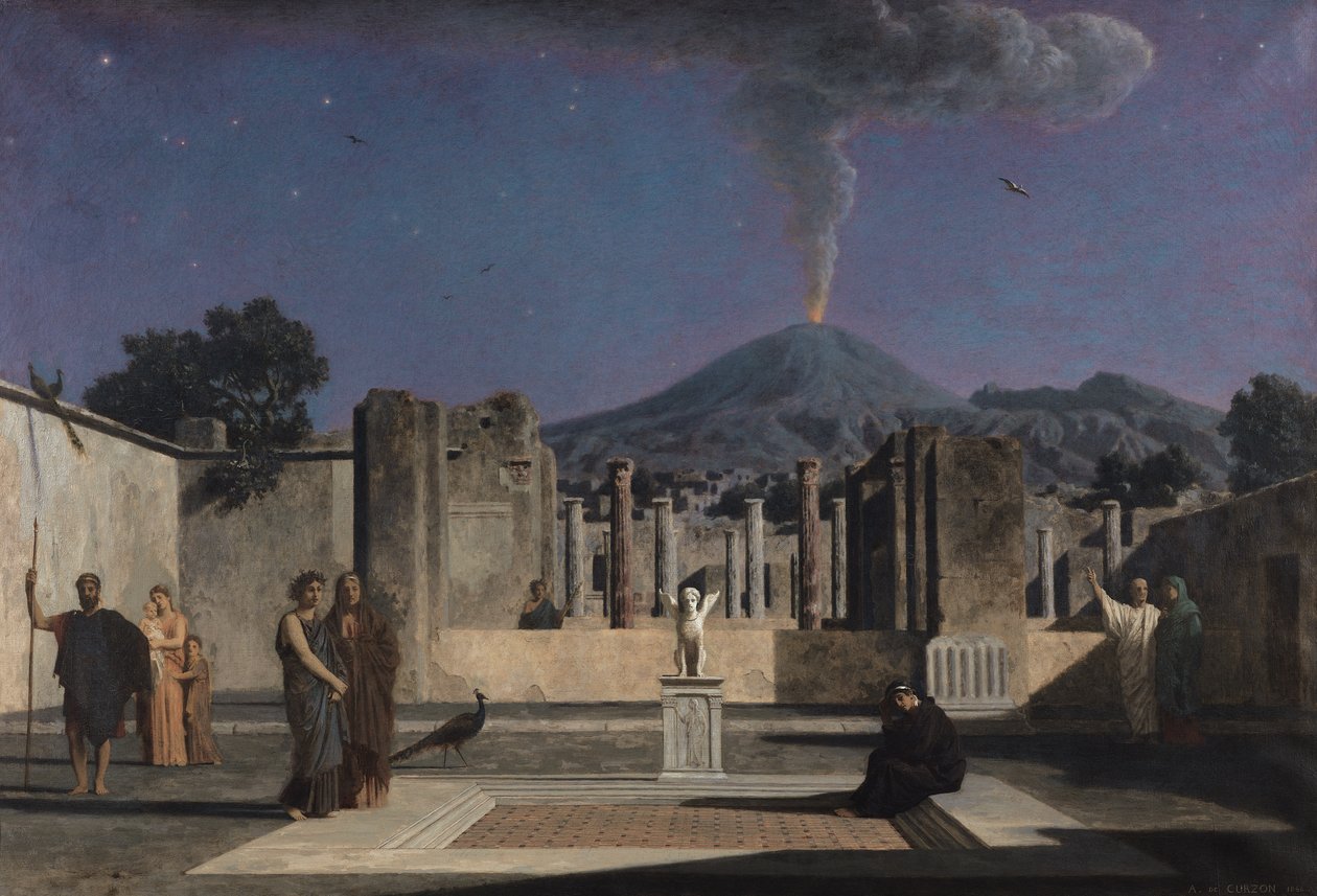 Dröm i ruinerna av Pompeji, 1866 av Paul Alfred de Curzon