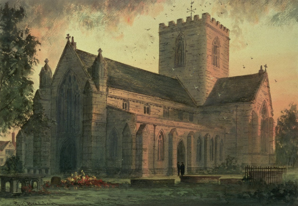 St. Asafs katedral, utsikt från sydväst av Paul Braddon