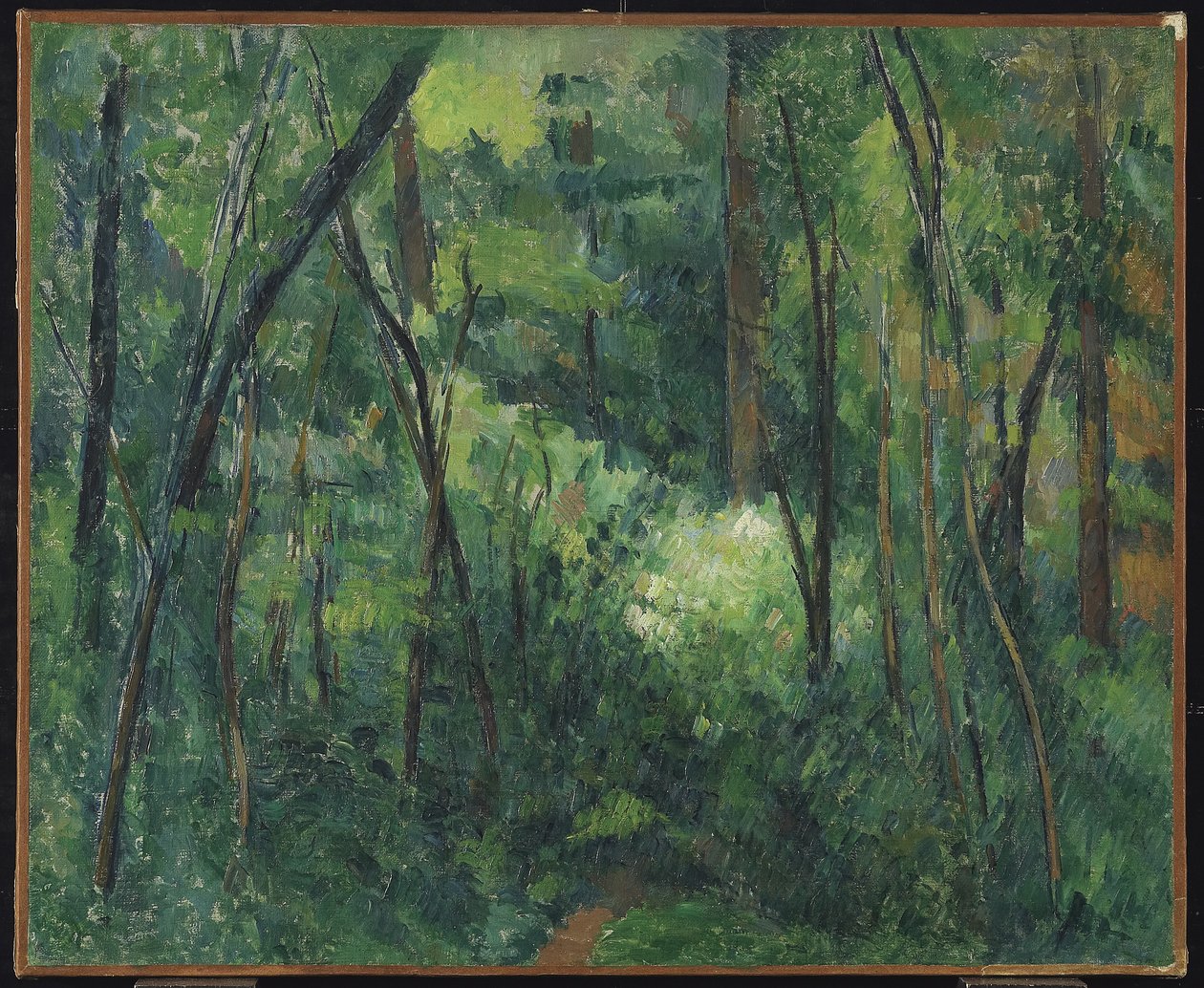 Interiör av en skog, c.1885 av Paul Cézanne