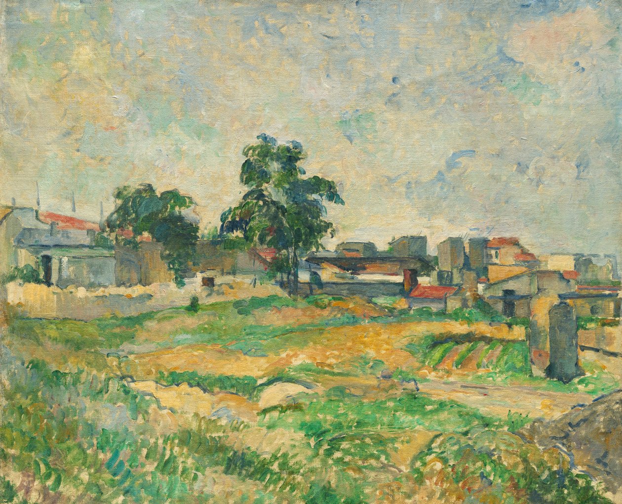Landskap nära Paris, ca. 1876 av Paul Cézanne