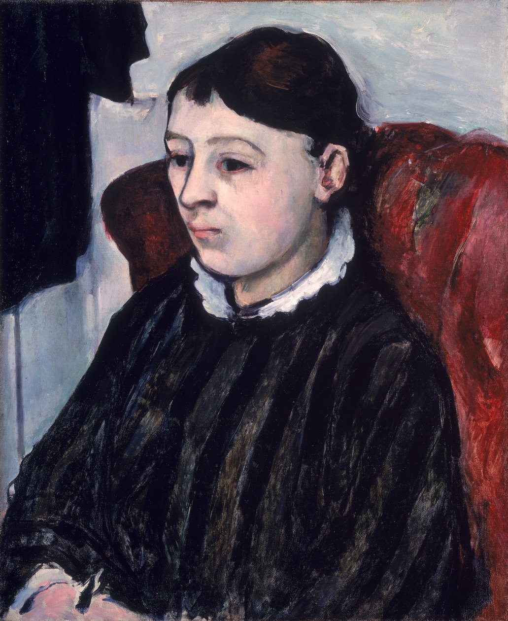 Madame Cezanne, ca 1883-85 av Paul Cézanne