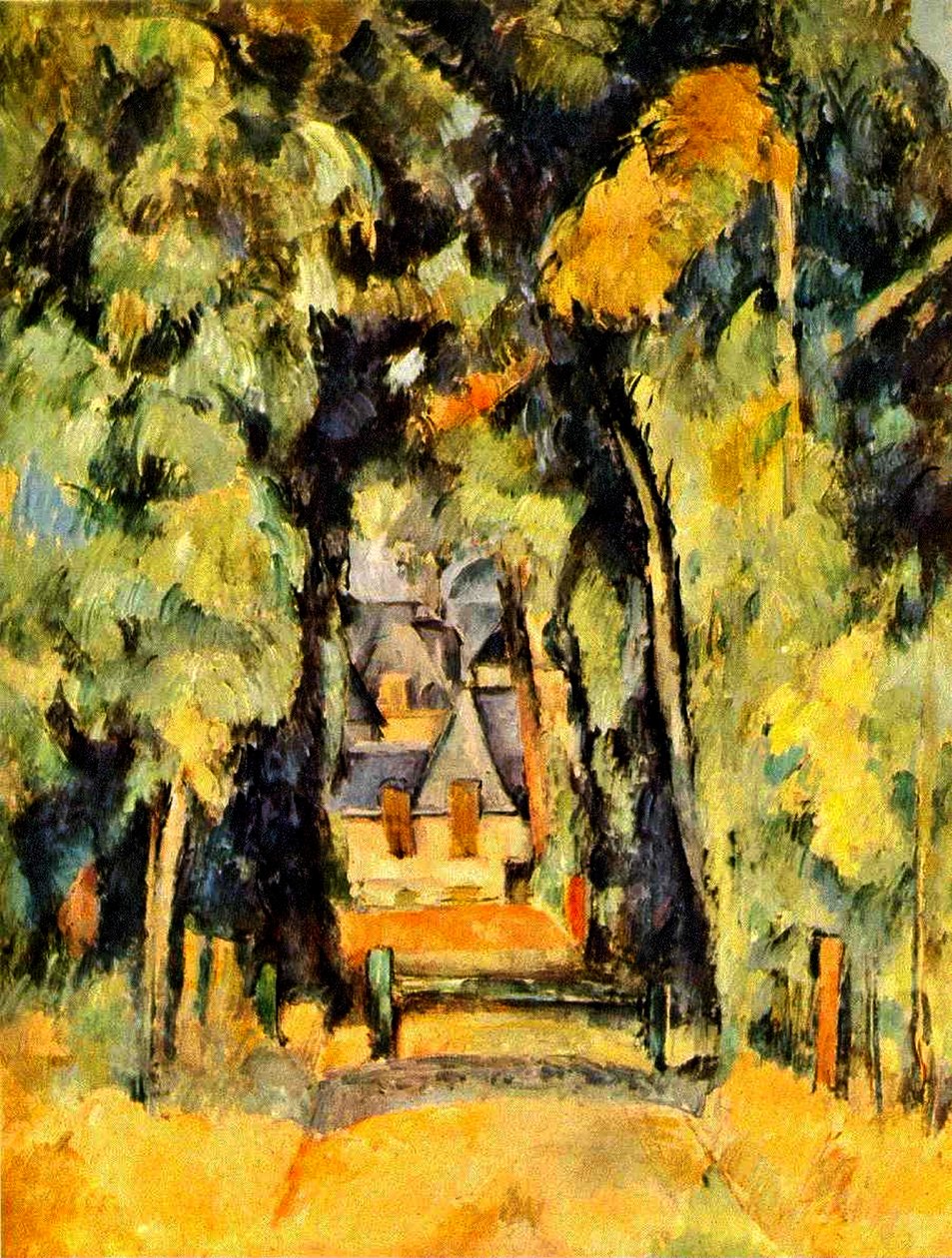 Vägen vid Chantilly, 1888 av Paul Cézanne