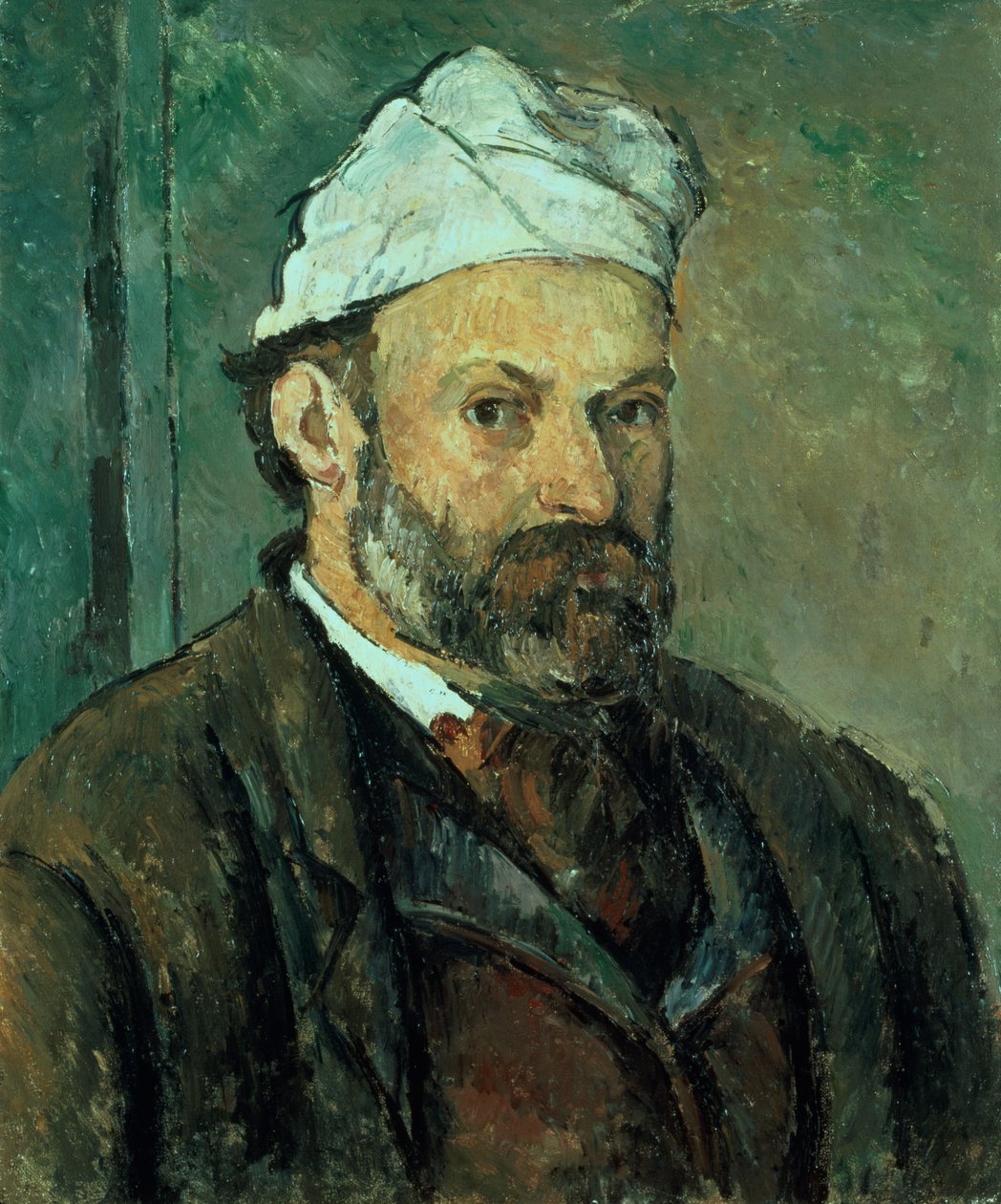 Självporträtt, 1875-77 av Paul Cézanne