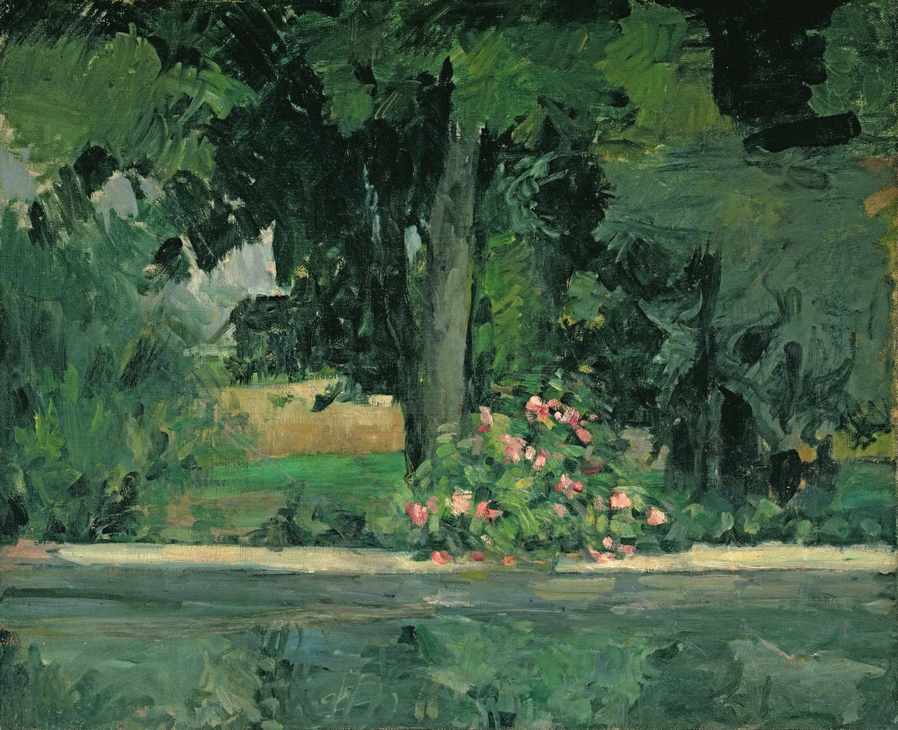 Sjön vid Jas de Bouffan, ca 1873-76 av Paul Cézanne