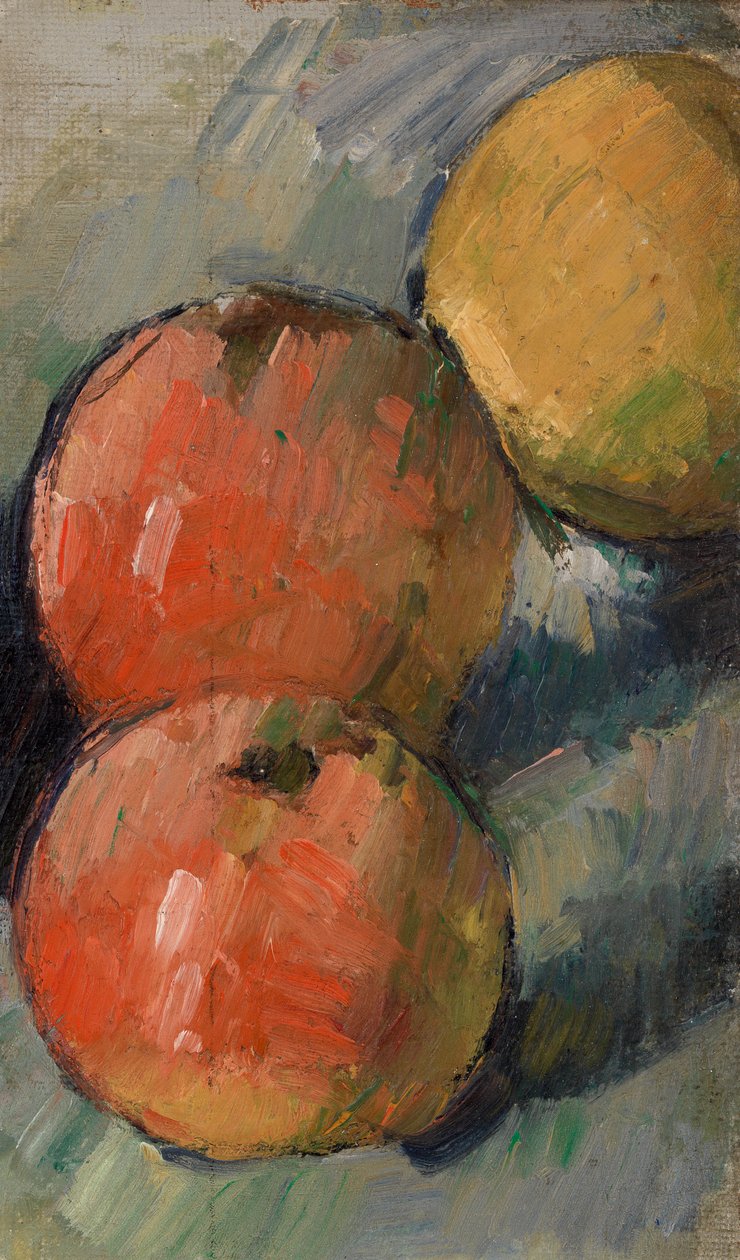 Tre äpplen, 1878-79 av Paul Cézanne