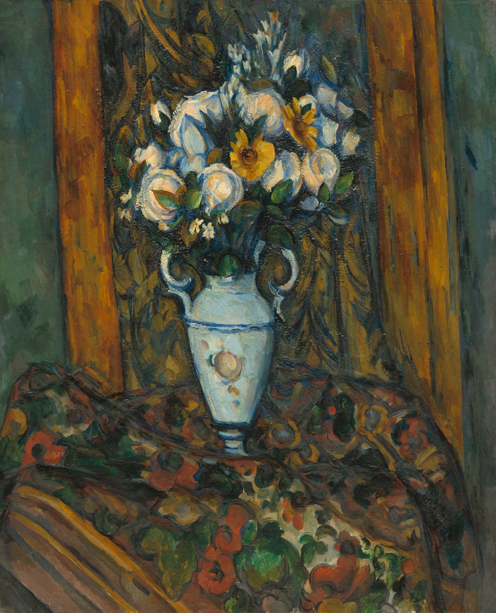Vas med blommor, 1900-3 av Paul Cézanne